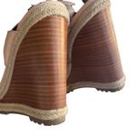 Rebecca Minkoff  Tan Silver Studded Wedge Sandals Size 7.5 Photo 11