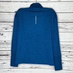 Nike  Dri-Fit Size L Blue 1/4 Zip Athletic Pullover Top w/ Thumbholes Photo 1