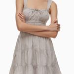 Aritzia Sunday Best Martine Poplin Dress Ashen Photo 1