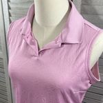 Adidas  Climacool Sleeveless Golf Polo w Embossed Floral Design Pink-Medium Photo 1