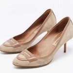 Burberry Beige House Check Canvas & Leather Penny Loafers Photo 1