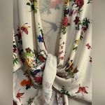 ZARA ✨  Trafaluc Floral Bird Print Kimono Blouse – Size Medium Photo 4