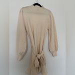 Paige Julita Belted Knit Fabric Sweater Dress Latte Foam Photo 3