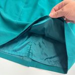 Worthington Green skirt back zipper faux pockets lined size 6 holiday party work party Photo 5