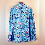 J. McLaughlin  Button Up Sail Boat Nautical Preppy Shirt Long Sleeve novelty print Photo 1