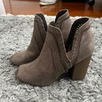 Fergalicious Fergilicious taupe open toe cut out ankle booties size 7 Photo 1