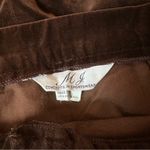 Vintage deep brown velvet skirt with front slit 1970s style zipper size 11 Photo 2