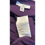 Halston Beautiful Dark Purple Top W/ Metallic Black Grommets Medium Boho Photo 6