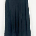 ZARA Womens Dark Goth Witchy Pull On A-Line Silk Blend Maxi Skirt Size M Black Photo 0