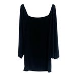 Cider Mini Dress Womens L Black Balloon Sleeve Drape Corset Lace Whimsigoth Photo 2