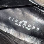 John Richmond Black Leather Moto Boots Shoes size 41 Photo 10