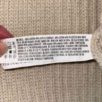 English Factory Womens Cardigan Sweater Crop Long Sleeve Acrylic Beige Large Photo 4