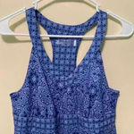 ZX outdoor lifestyle tank dress racerback athliesure purple knit v Photo 2