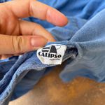 Calipso Sheath Cotton Dress Blue Photo 4