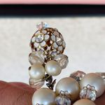 Vintage France style artificial pearls and crystal breads Bracelet Photo 3