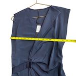 Elie Tahari Size 4 Dalia Wrap Dress Navy Blue Bow Front Wedding Guest Old Money Photo 8