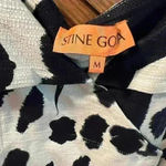 Stine Goya Gina Abstract Print Organic Cotton Dress Black Size M Photo 5