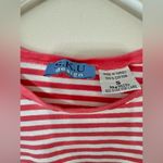 S.K.U. Designs | Pink & White Striped Short Sleeve T Shirt | Size Small Photo 1