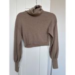 Wilfred Aritizia Rebecca Turtleneck Merino Wool & Cotton Brown, Size S, Like New Photo 1