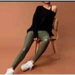 Brand New Offline by Aerie Real Lux Women's Small Faux Leather Green Leggings Photo 1