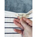 Madewell NWT  Size XL Ribbed Bell Long Sleeve Shirt Striped‎ Black White Causal Photo 3