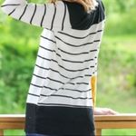 Vine & Love Striped Colorblock Long Sleeve Tee Photo 7
