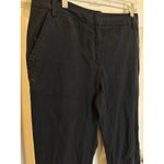 Lands' End  Women's Black Cotton Blend Dress Pants Size 10P‎ Career Office Photo 2