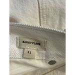 Madewell White Baggy Flare Jeans Front Seam & Slit NWT Size 31 Retro Photo 8