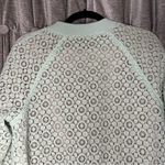 Victoria Beckham  for Target Green Lace Overlay Zip Front Bomber Jacket Medium Photo 11