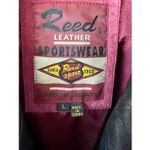 Vintage Reed Leather Sportswear Burgundy Genuine Leather jacket Red Size L Photo 7