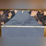 Est. 1946  Sheer, Floral Long Sleeve Cornflower Blue Top with Front Keyhole Photo 4