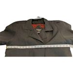 Portrait Petite Womens Trench Coat Size 12 Gray Long Belted Button Closure 44g Photo 3