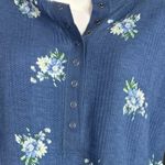 Aerie Offline By Women’s Floral Long Sleeve Henley Top Medium NWT Photo 1