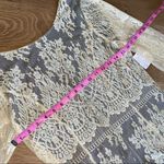 Free People  NWT Lace Boho Dress Ivory Photo 10