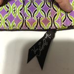Vera Bradley  wallet retired print ‎ purple punch trifold wallet Photo 8