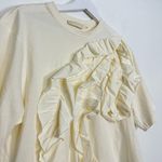 Ulla Johnson Aris Ruffle Cotton Top in Pristine Size Petite Photo 5