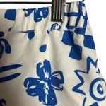 Louna White Blue Doodle Printed High Rise Shorts Size XS Photo 10