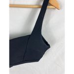 BECCA by Rebecca virtue  Women's Olivia Ribbed Bralette Bikini Top Black Medium Photo 3