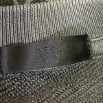 ATM Gray Leopard Animal Print Crew Neck Crop Pullover Sweatshirt Sweater Top S Photo 2