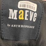 Anthropologie Maeve $148 The Colette Black Faux Leather Pants Rock Wide Leg 30 Photo 9