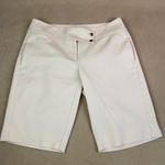 ETCETERA Womens Bermuda Knee Length Shorts Beige Pockets Cotton Comfort Sz 4 EUC Tan Photo 0