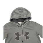 Under Armour  Coldgear Pullover Hoodie Grey Fleece Logo Sweatshirt Size Womens XS Photo 2