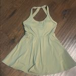 Racerback/Open Twist Back Athletic Dress with hidden shorts S/M Green Photo 0