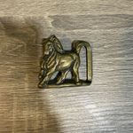 Trinity Buckle Co. Solid Brass Vintage Horse Stallion Belt Buckle Gold Photo 1