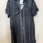 easel NWT Denim Button-Up Shirt Dress Photo 0