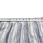 Croft & Barrow Coastal Pocketed Capris Boho Blue White Stripes Large Drawstring Photo 4