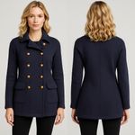 Ralph Lauren Lauren Lambswool Military Sweater Coat Navy Double Breasted L F265 Photo 6