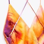 ZARA dress midi tie dye prints straps slip satin wedding party cocktail summer Photo 7