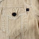 Abercrombie & Fitch Vintage Tan Corduroy Womens 100% Cotton Trucker Jacket Large Photo 4