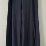 Bryn Walker  Blue Grey Bamboo Cotton High Rise Wide Leg Crop Pull On Pants M Photo 0